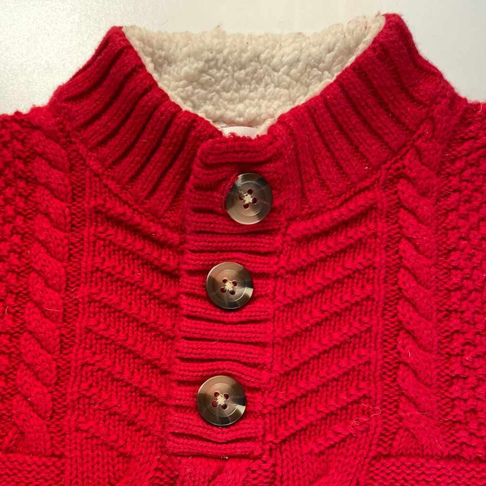 Red Christmas Sweater Cat & Jack Sz 4T